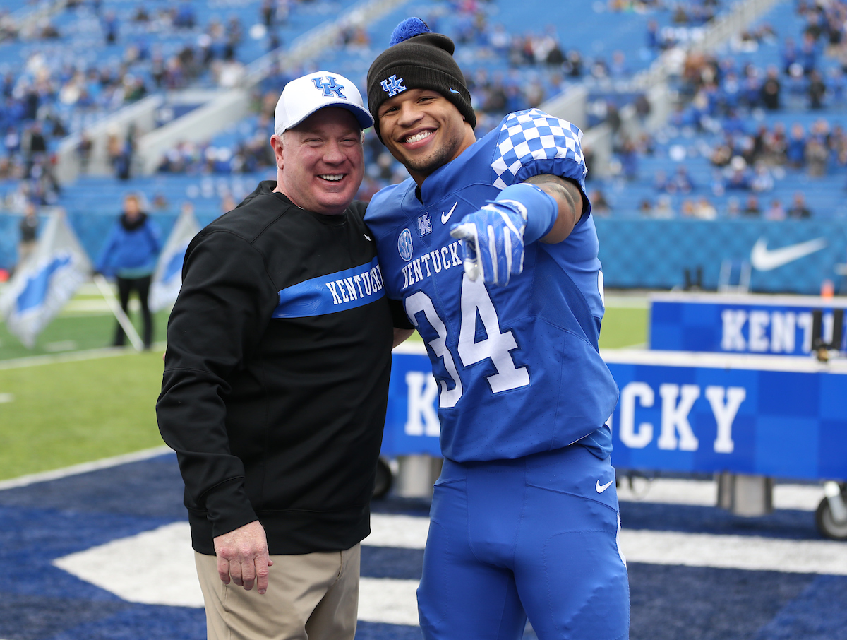 Mark Stoops and Jordan Jones

UK Football beats MTSU 34-23-on Senior Day at Kroger Field.


Photo By Barry Westerman | UK Athletics