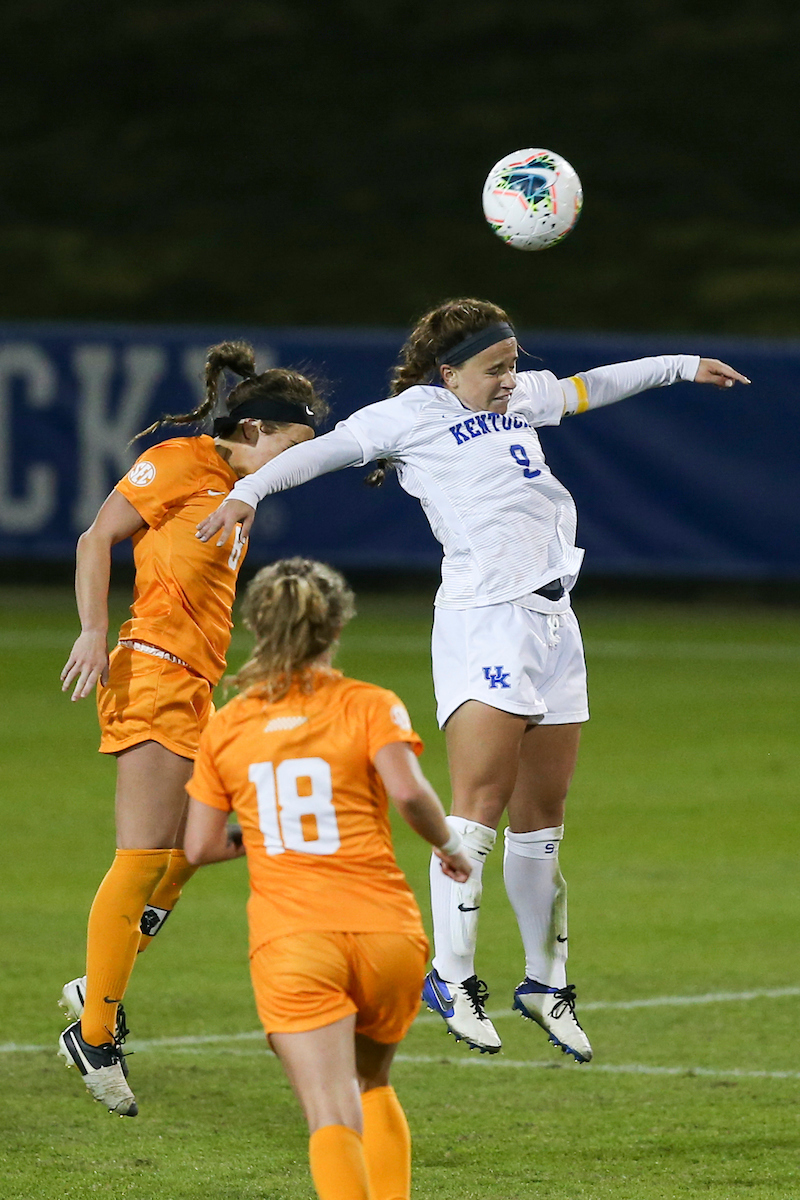 Marissa Bosco.

Kentucky ties Tennessee 1-1.

Photo by Hannah Phillips | UK Athletics