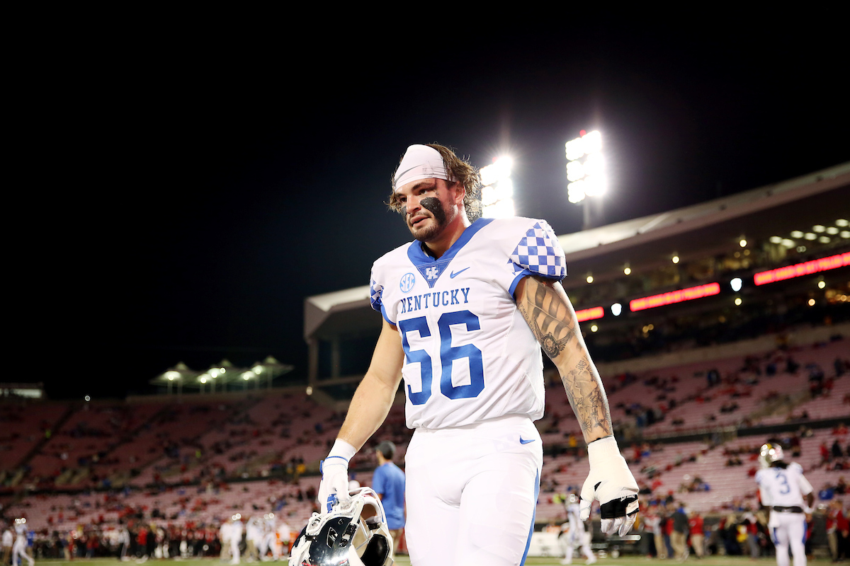 Kash Daniel

UK football beats Louisville 56-10 at Cardinal Stadium. 

Photo by Britney Howard  | UK Athletics