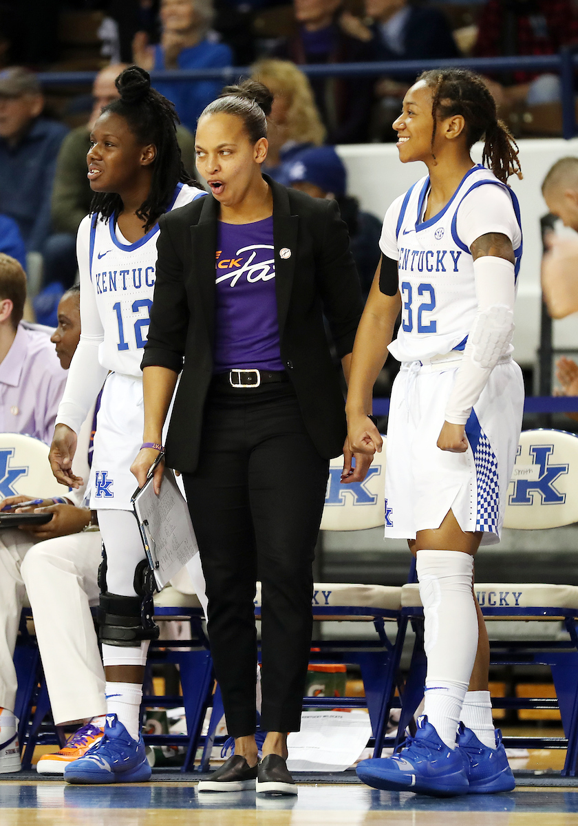 Amber Smith, Jaida Roper

The UK Women's Basketball team beats Mizzou. 

Photo by Britney Howard  | UK Athletics