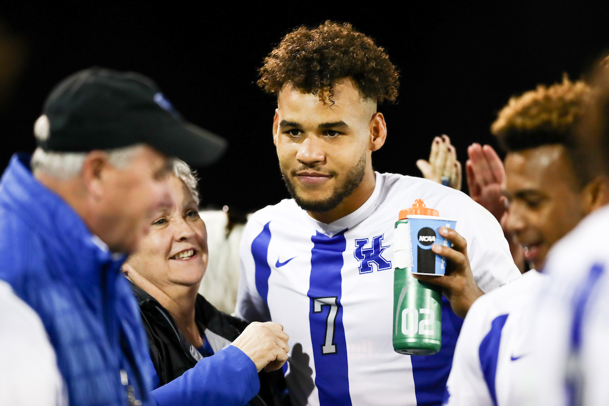 JJ WILLIAMS.

Men's soccer beats Portland, 4-0.


Photo by Elliott Hess | UK Athletics