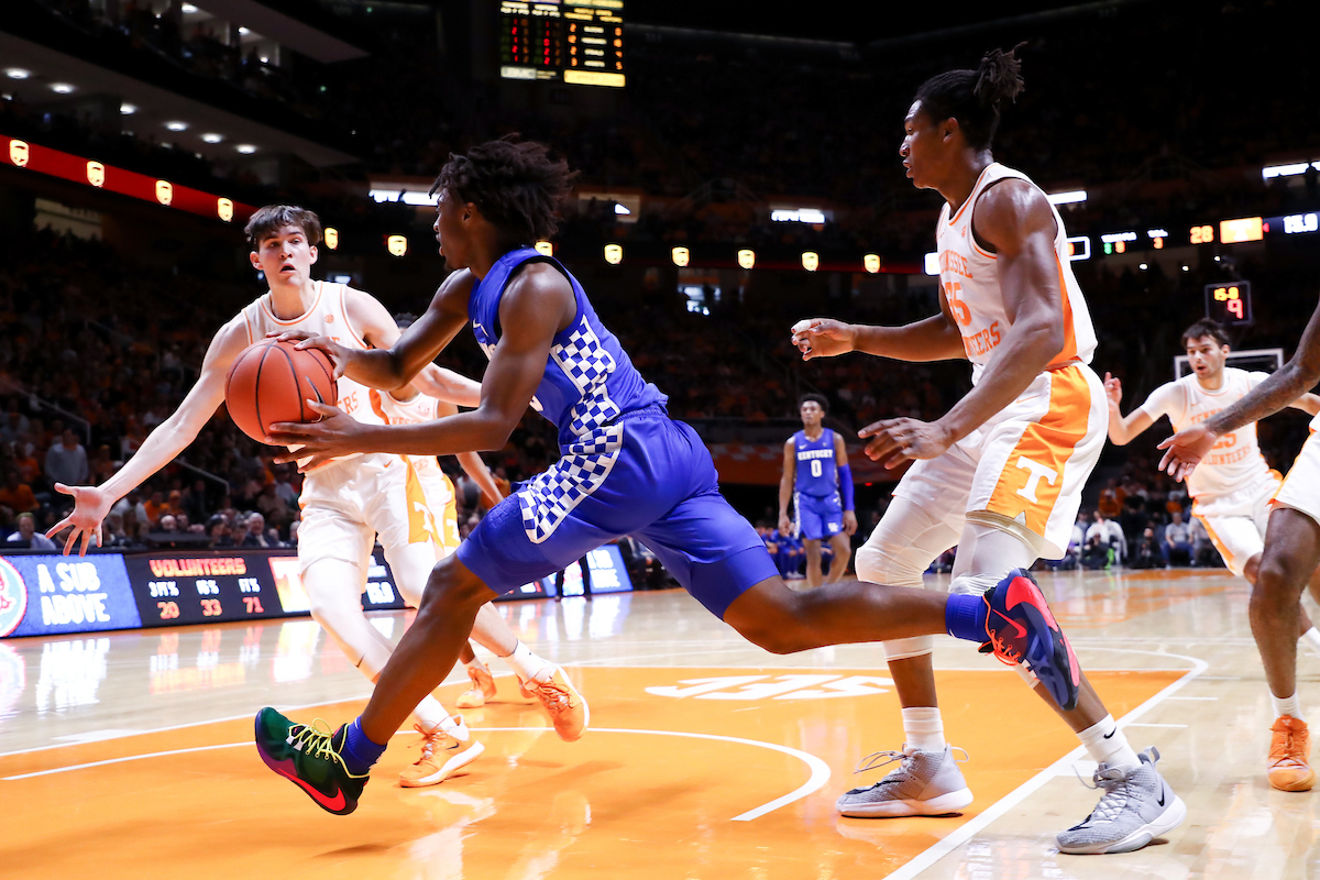 Tyrese Maxey.

Kentucky beat Tennessee, 77-64.

Photo by Elliott Hess | UK Athletics
