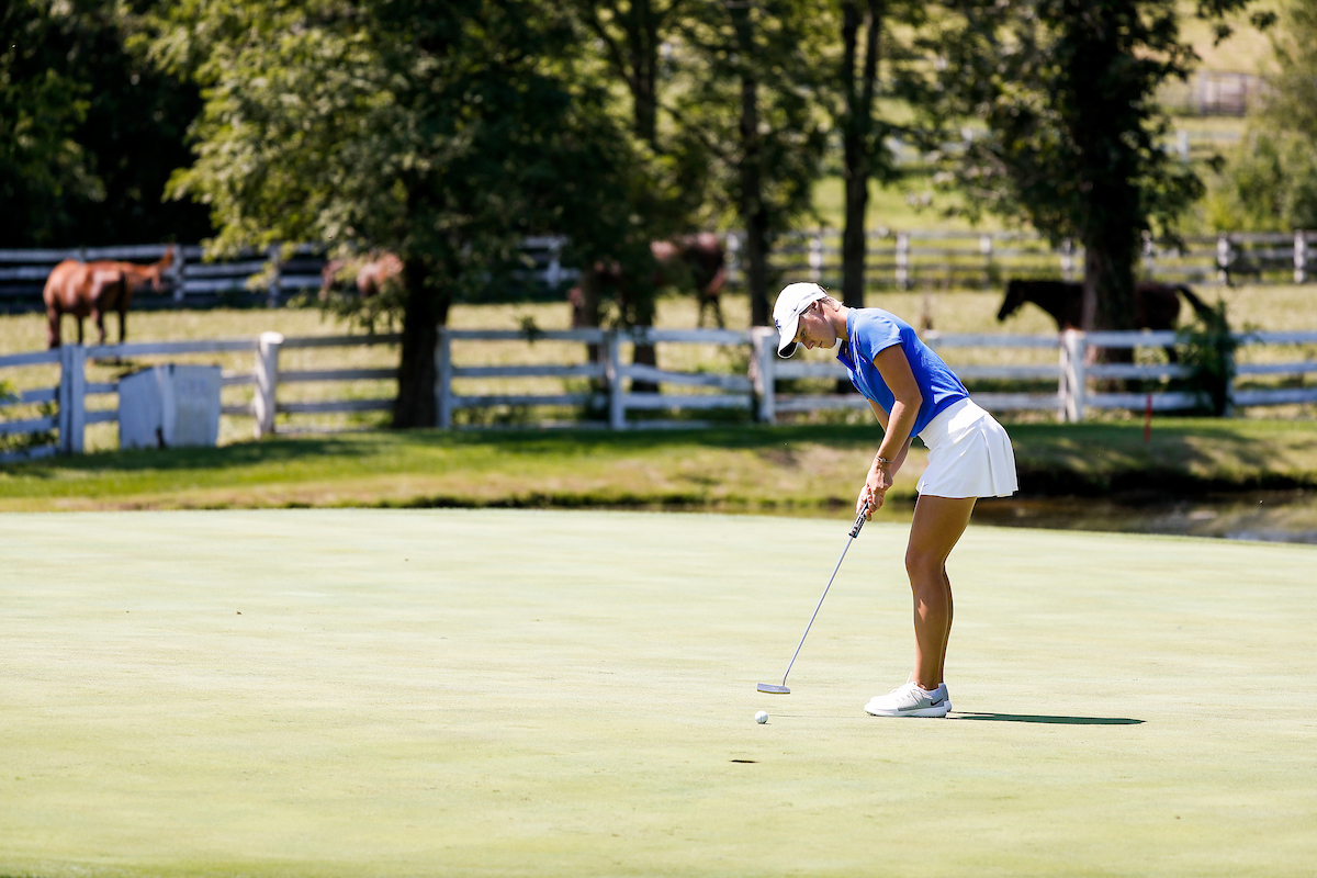 Leo Bettel.

Women's golf practice.

Photo by Chet White | UK Athletics