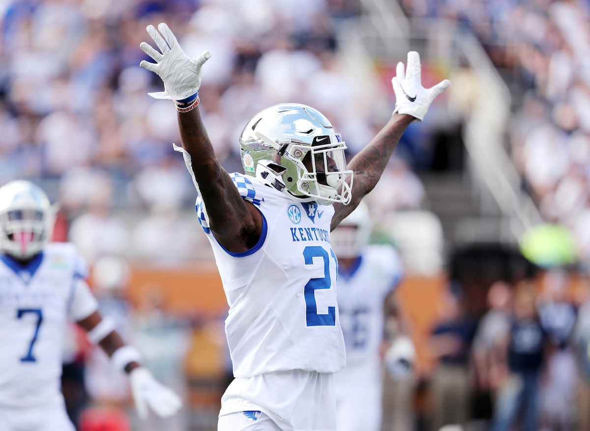 Chris Westry
The UK Football team beat Penn State 27-24 in the Citrus Bowl. 

Photo by Britney Howard  | UK Athletics