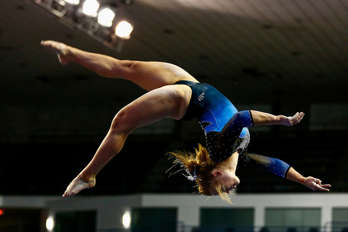 Sidney Dukes.

The UK gymnastics team hosted #11 Auburn at Memorial Coliseum.

Photo by Chet White| UK Athletics