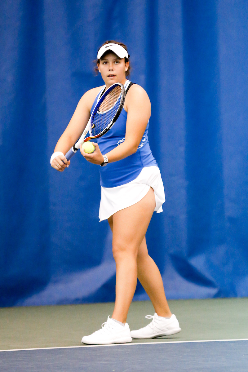Alexis Merrill.

Kentucky women's tennis hosts Kennesaw State.

Photo by Isaac Janssen | UK Athletics