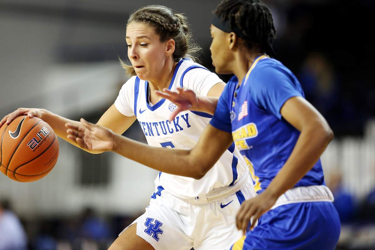 Blair Green

UK women's basketball beats Morehead State. 

Photo by Britney Howard  | UK Athletics