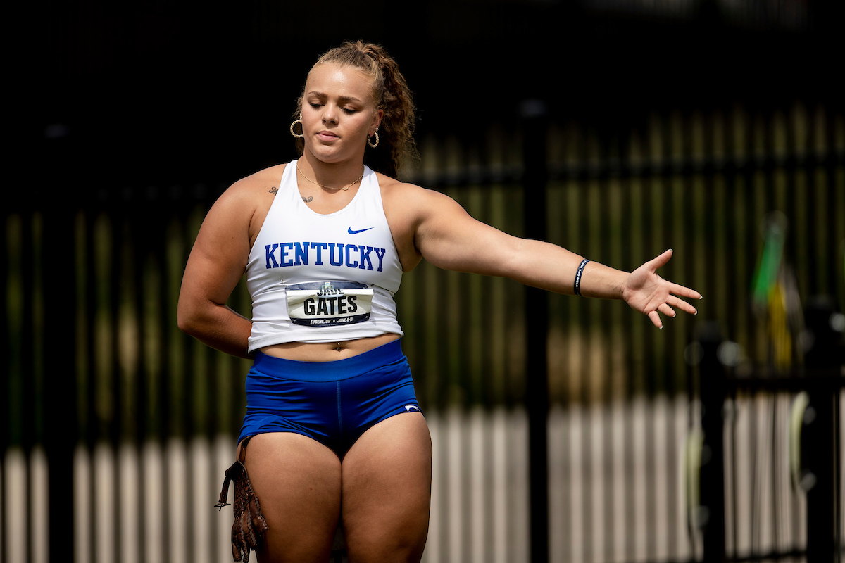 Jade Gates.

Day two. NCAA Track and Field Outdoor Championships.

Photo by Chet White | UK Athletics