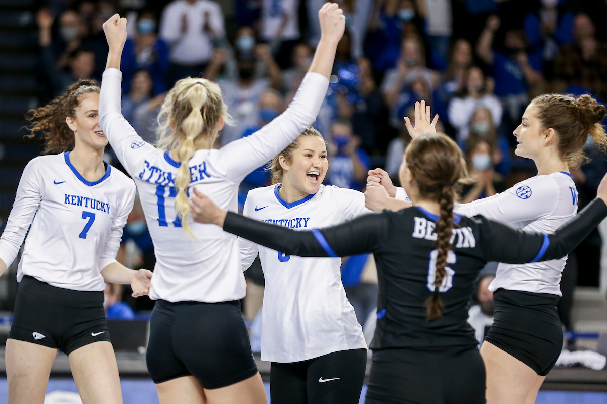 Cameron Scheitzach.

Kentucky sweeps Texas A&M 3 - 0.

Photo by Sarah Caputi | UK Athletics
