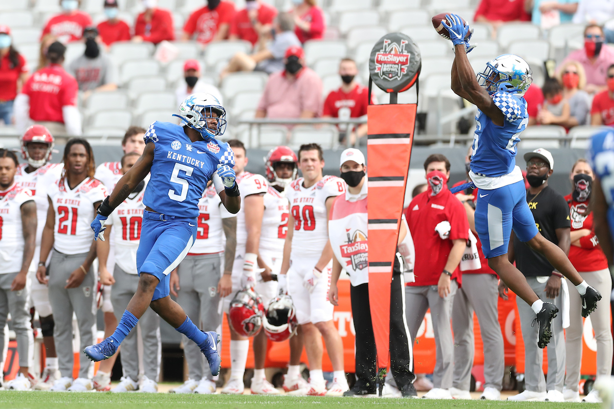 BRANDIN ECHOLS.

Kentucky beats NC State, 23-21, to win the TaxSlayer Gator Bowl.

Photo by Elliott Hess | UK Athletics