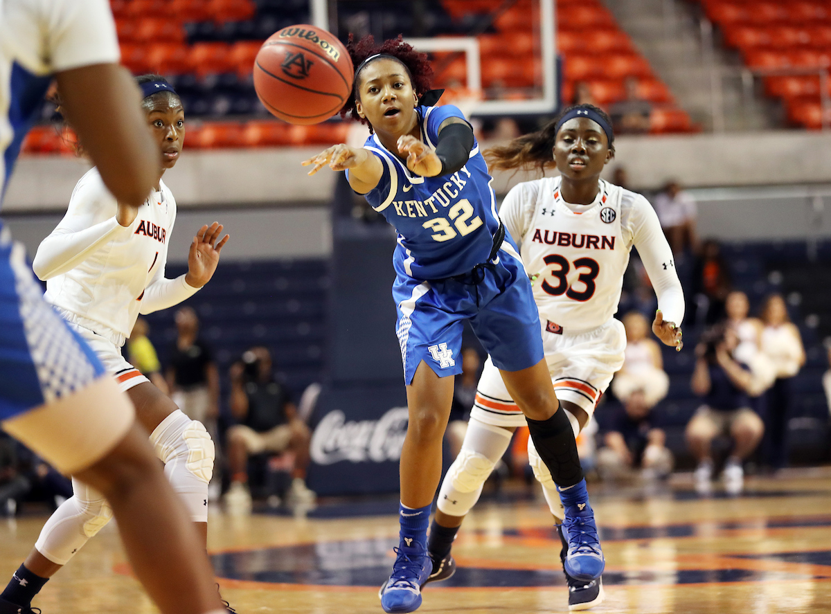 The UK Women's Basketball team beat Auburn.
Photo by Britney Howard | UK Athletics