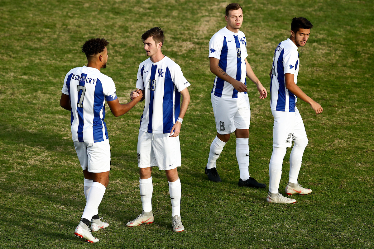 JJ WILLIAMS.

Men's soccer beats Portland, 4-0.


Photo by Elliott Hess | UK Athletics