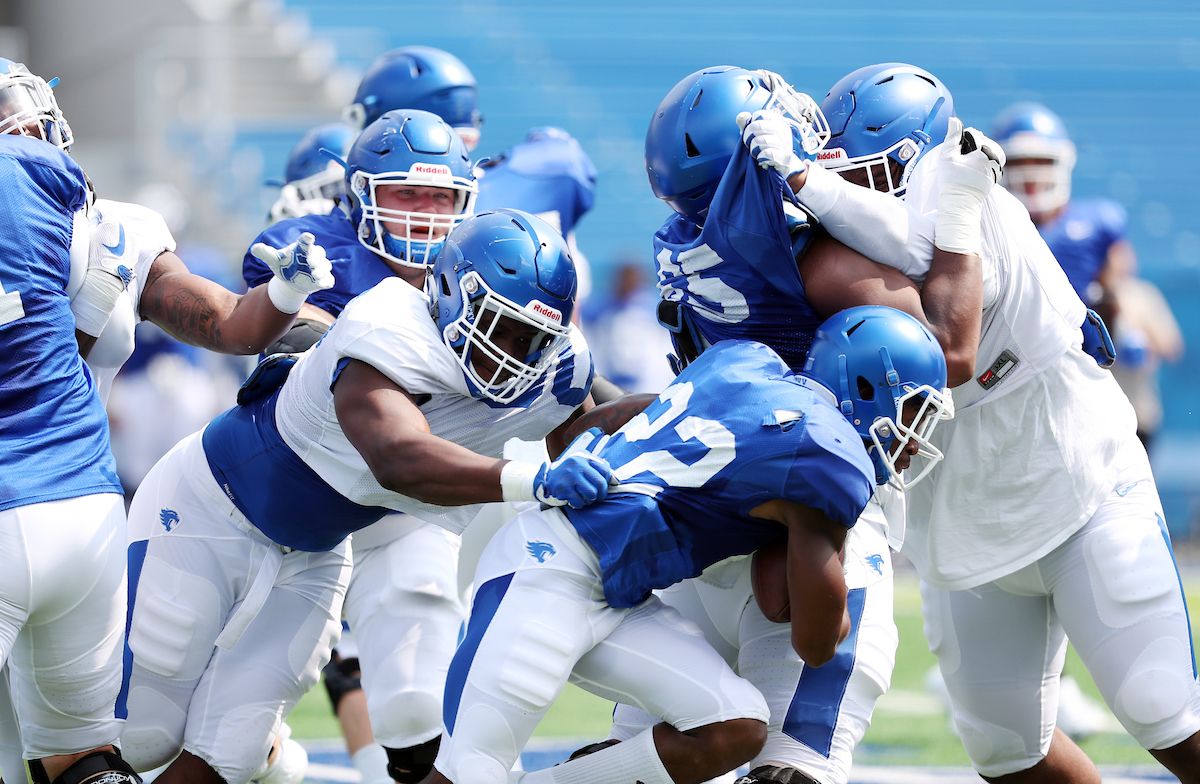 Football training camp Saturday, August 11,  2018. 

Photo by Britney Howard | UK Athletics