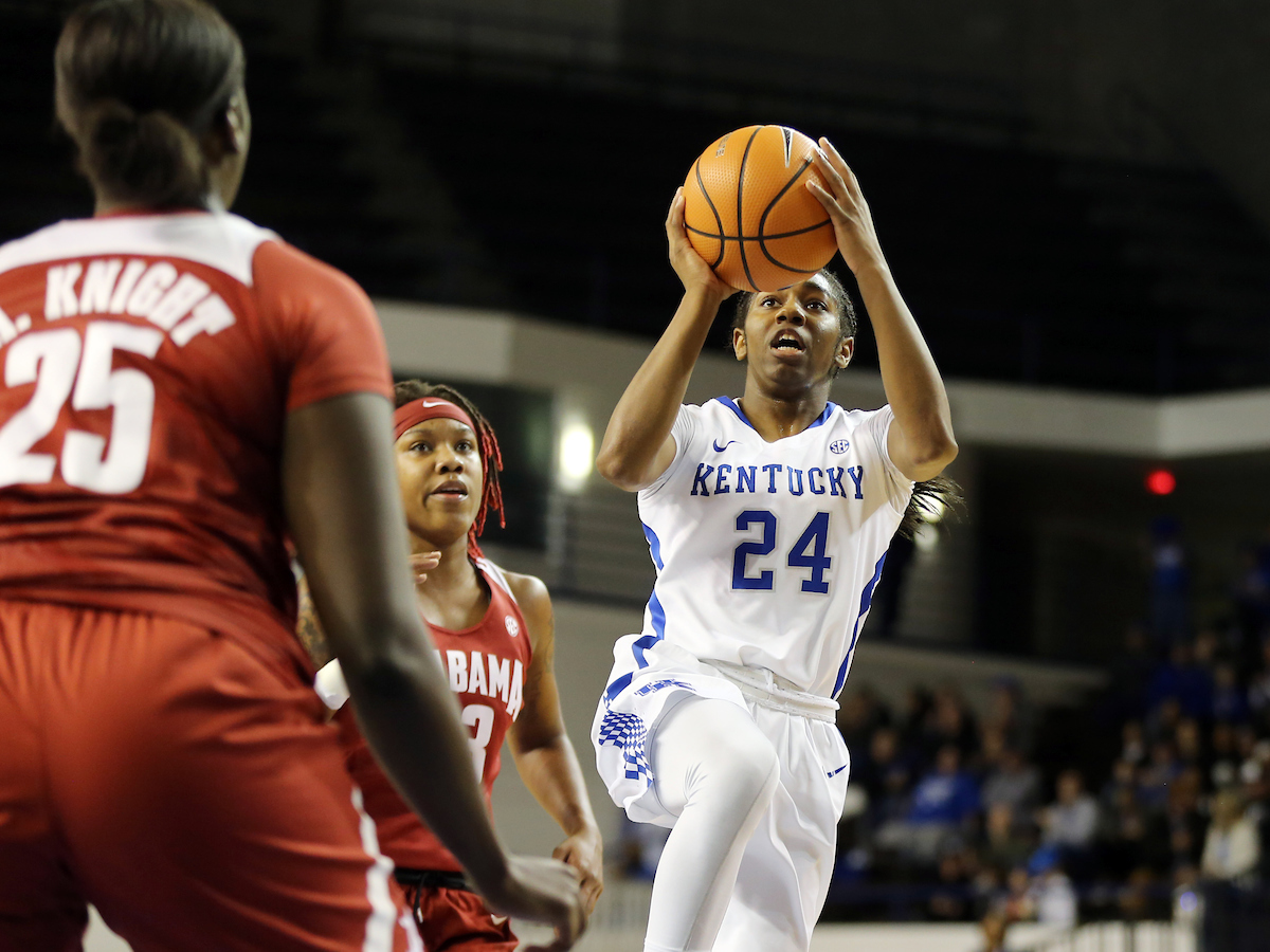 Taylor Murray

The University of Kentucky women's basketball team defeats Alabama on Thursday, January 25, 2018 at Memorial Coliseum. 

Photo by Britney Howard | UK Athletics