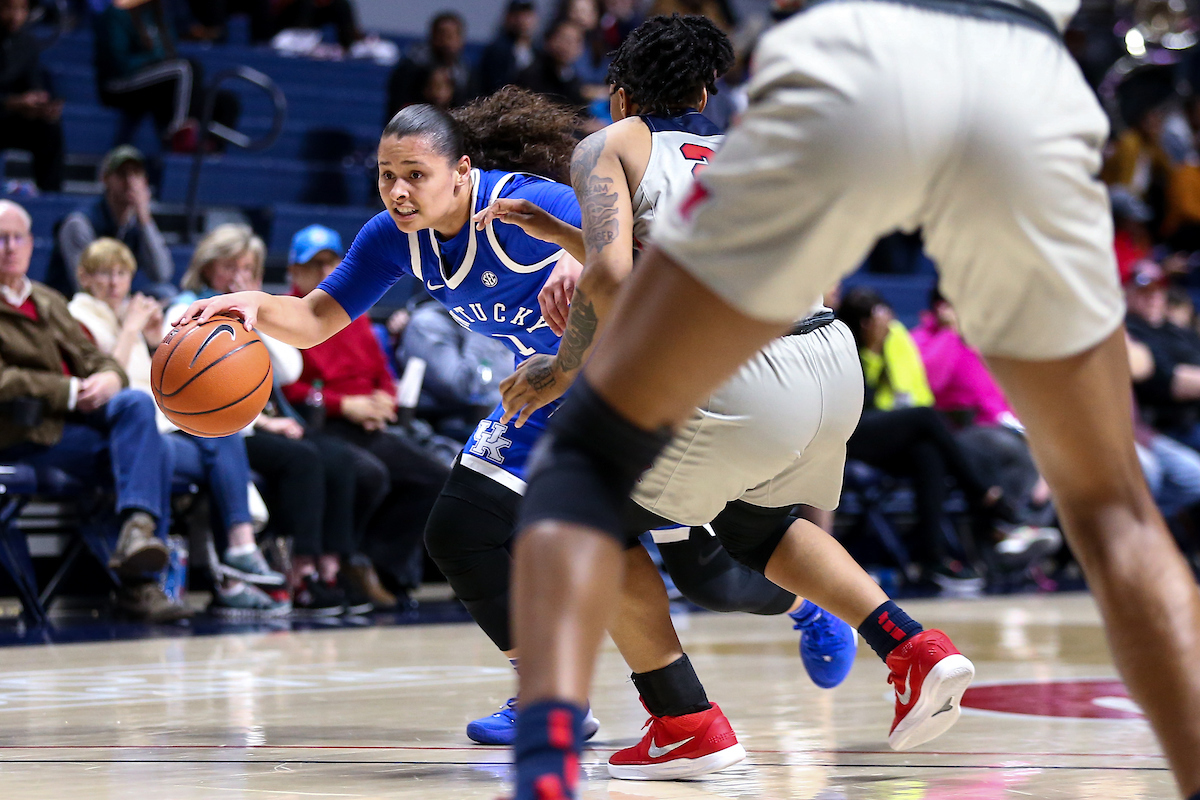Sabrina Haines. 

Kentucky beat Ole Miss 94-52.

Photo by Eddie Justice | UK Athletics