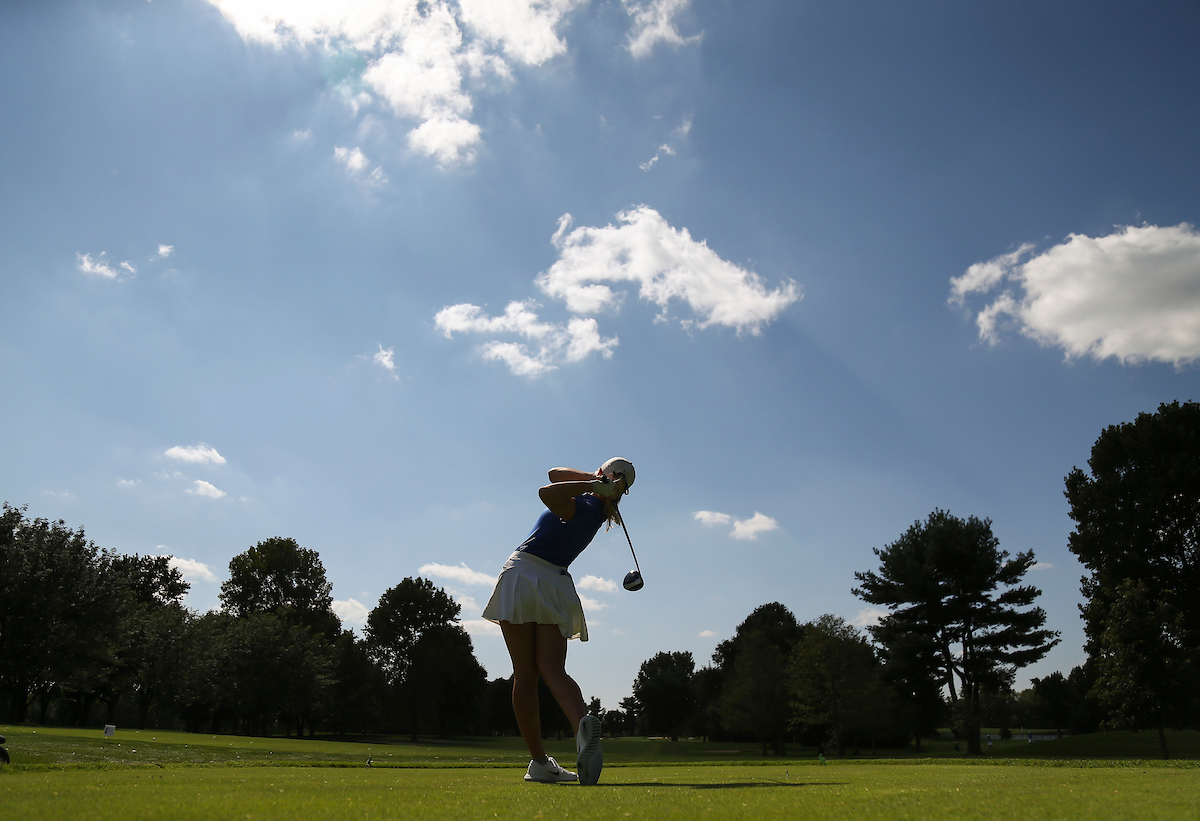 Women's golf practice.

Photo by Chet White | UK Athletics