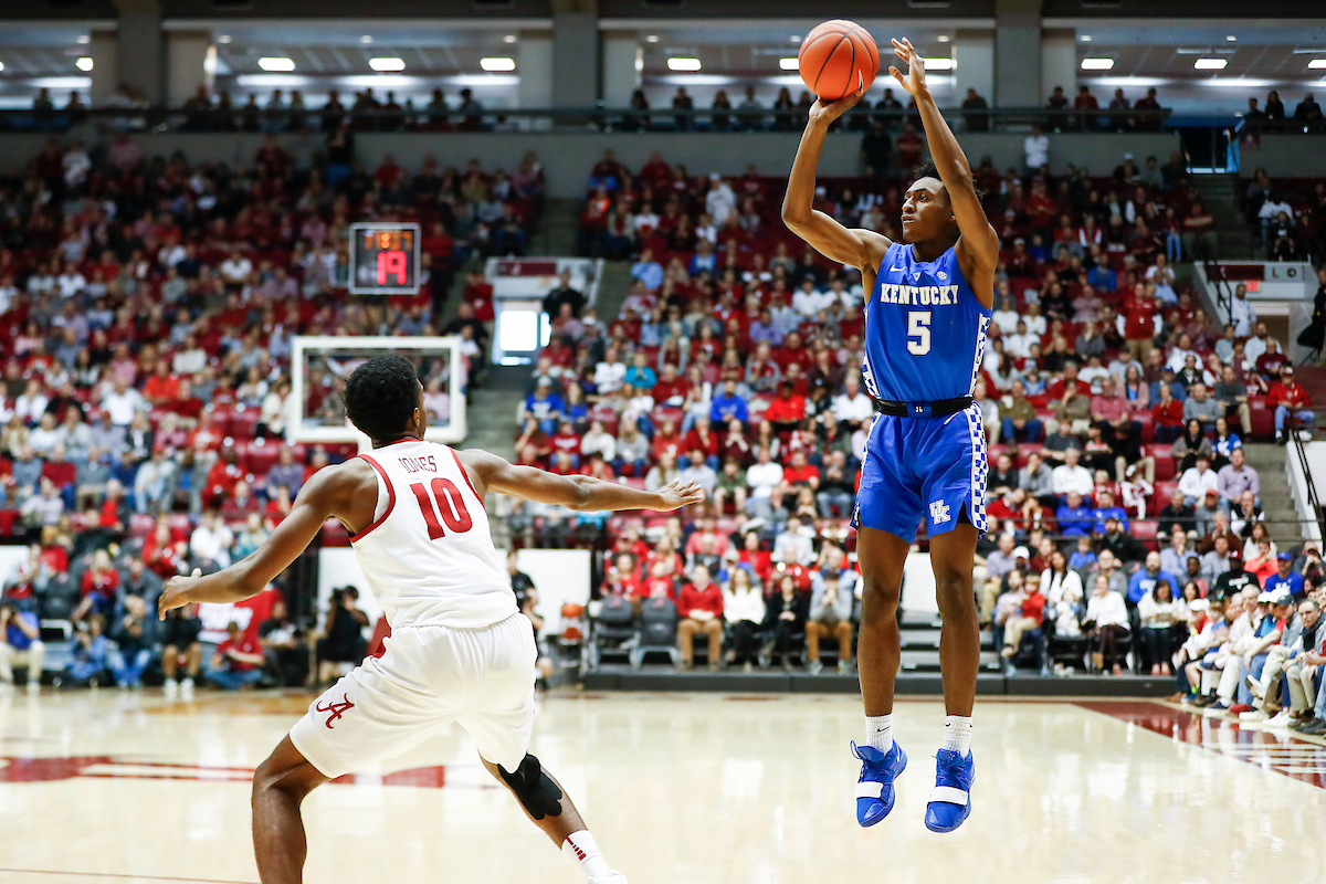 Immanuel Quickley.

Kentucky falls to Alabama 77-75 on Saturday, January 5, 2019, at Coleman Coliseum in Tuscaloosa, AL.

Photo by Chet White | UK Athletics