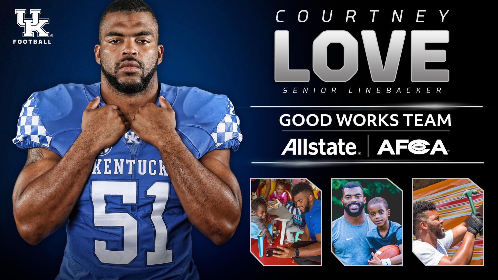 Courtney Love Named to 2017 Allstate AFCA Good Works Team®