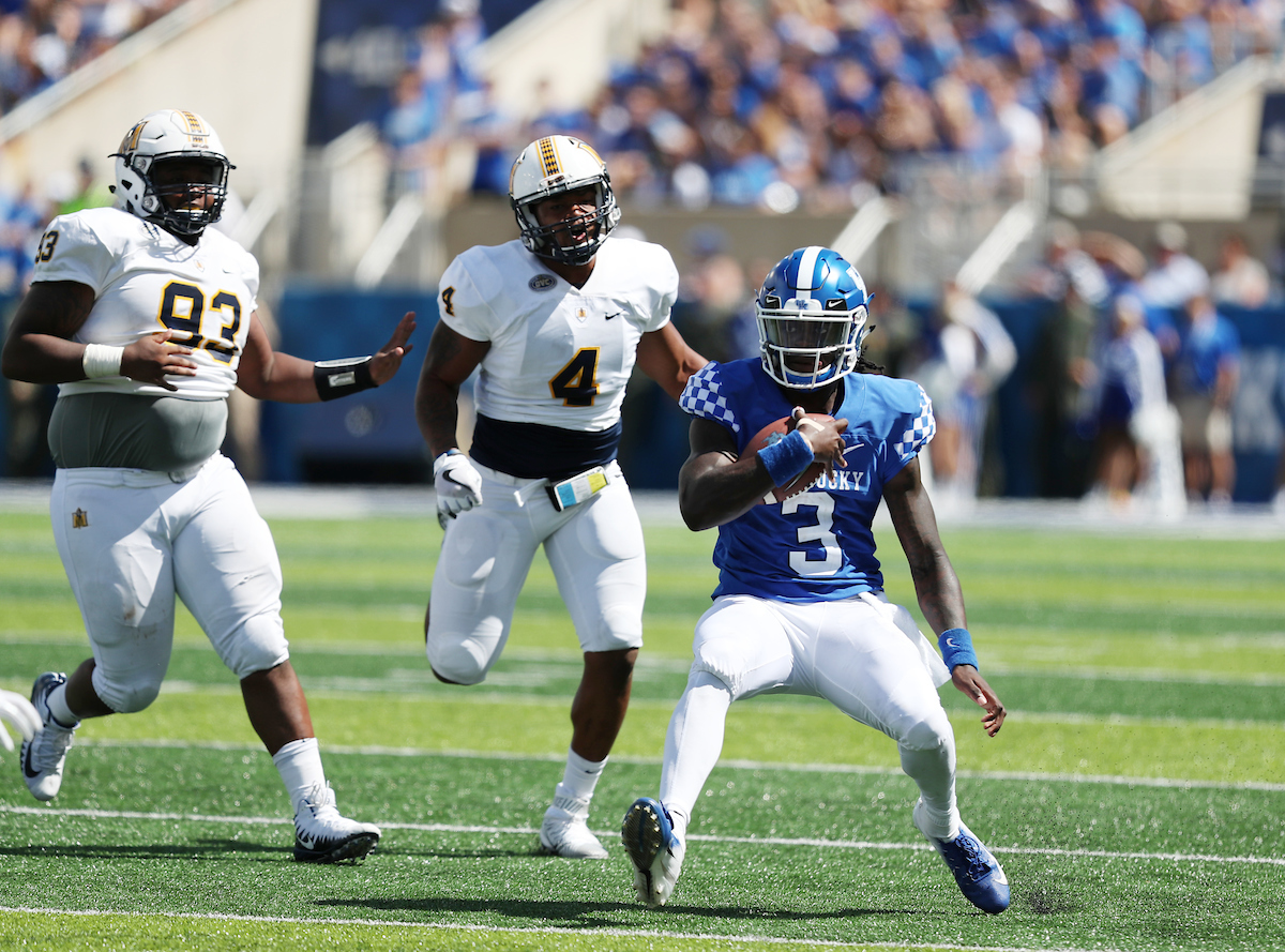 Terry Wilson

UK football beats Murray State 48-10.

Photo by Britney Howard | UK Athletics