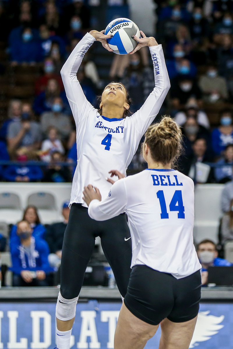 Emma Grome.

Kentucky sweeps Texas A&M 3 - 0.

Photo by Sarah Caputi | UK Athletics