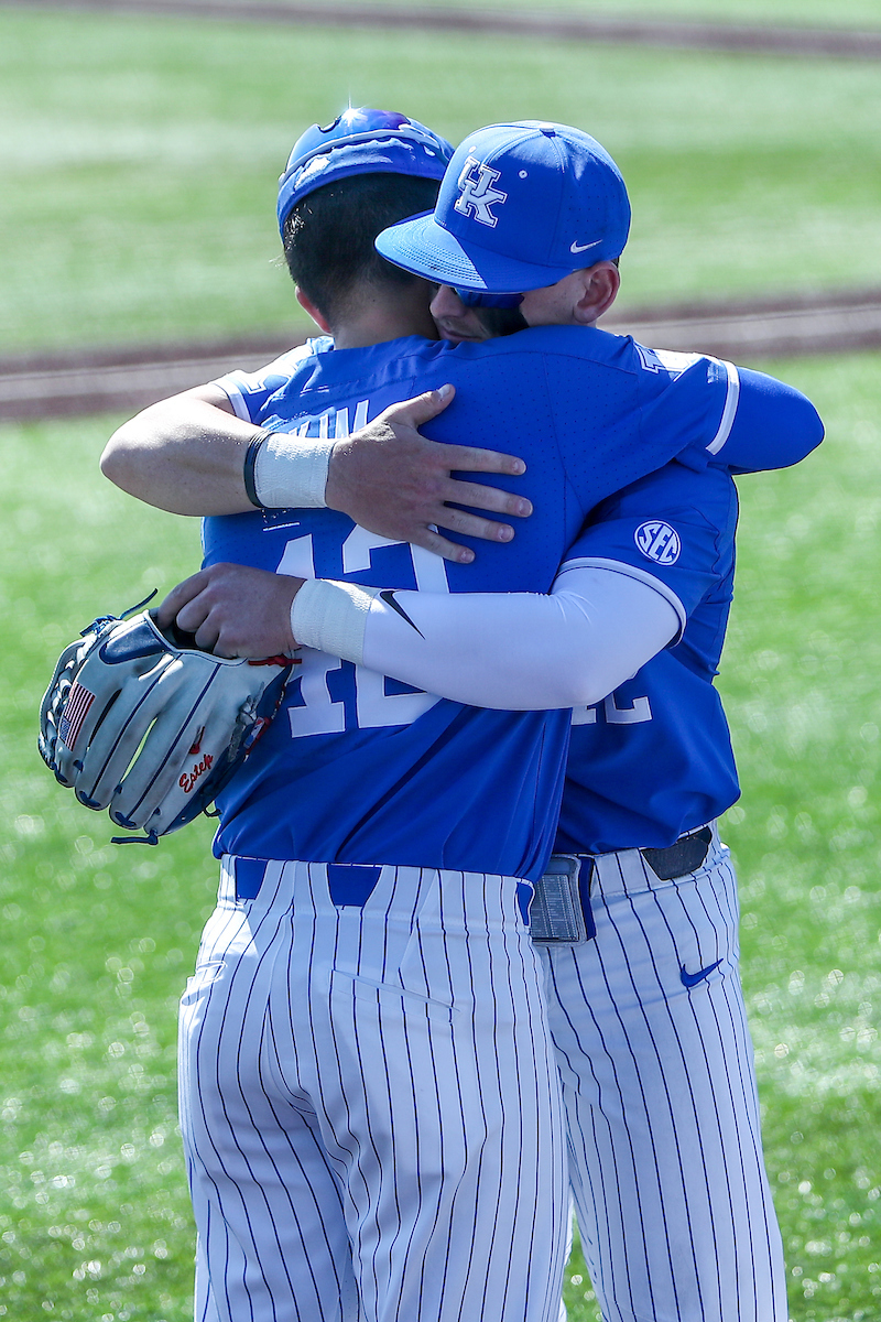 Tanner Kim and Chase Estep.

Kentucky defeats High Point 14-3.

Photo by Sarah Caputi | UK Athletics