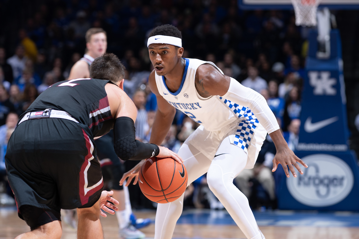 Ashton Hagans

Men's Basketball beats IUP 86-64.

Photo by Mark Mahan | UK Athletics