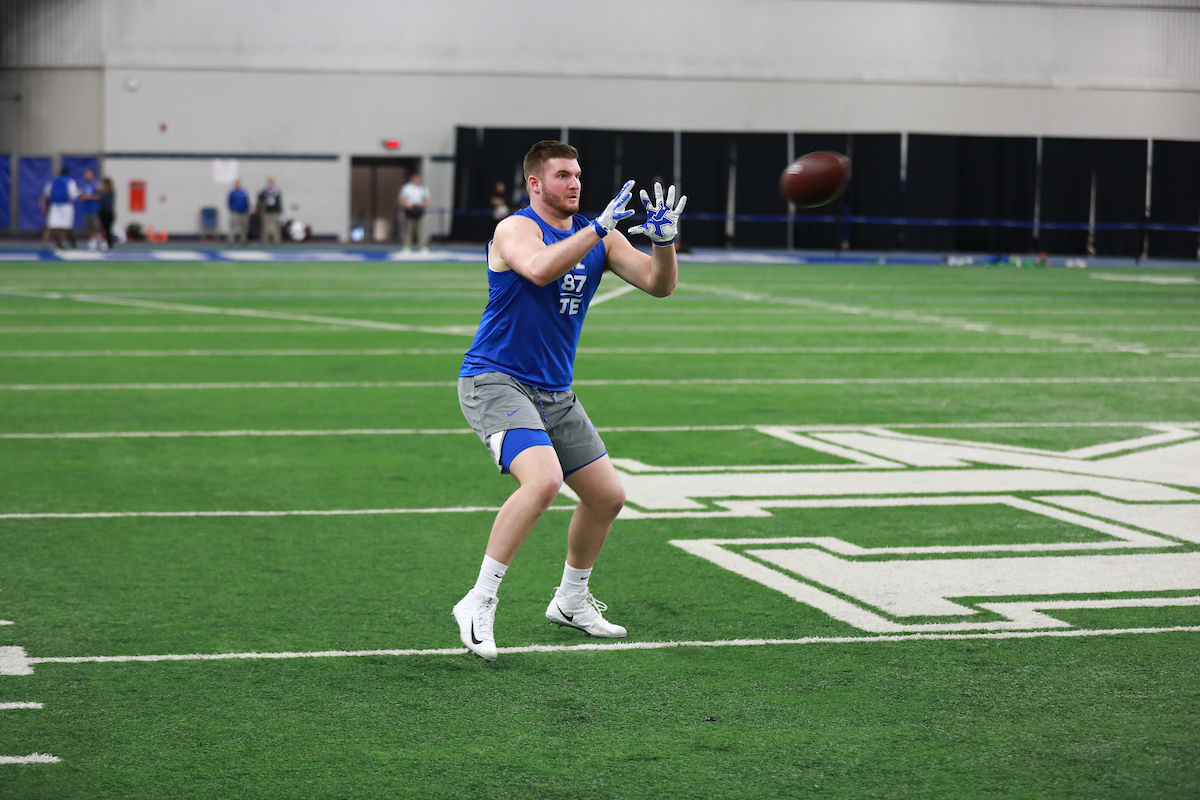 CJ Conrad.

Pro Day for UK Football.

Photo by Jacob Noger | UK Athletics
