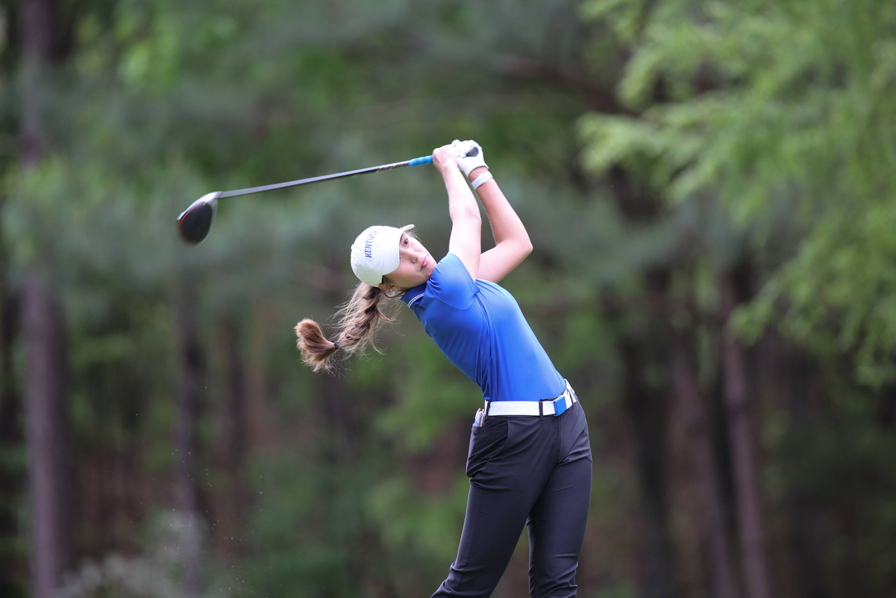 Marissa Wenzler at the 2021 SEC Women's Golf Championship at Greystone Golf & Country Club in Birmingham, Alabama.

Photo by Jimmy Mitchell/SEC.