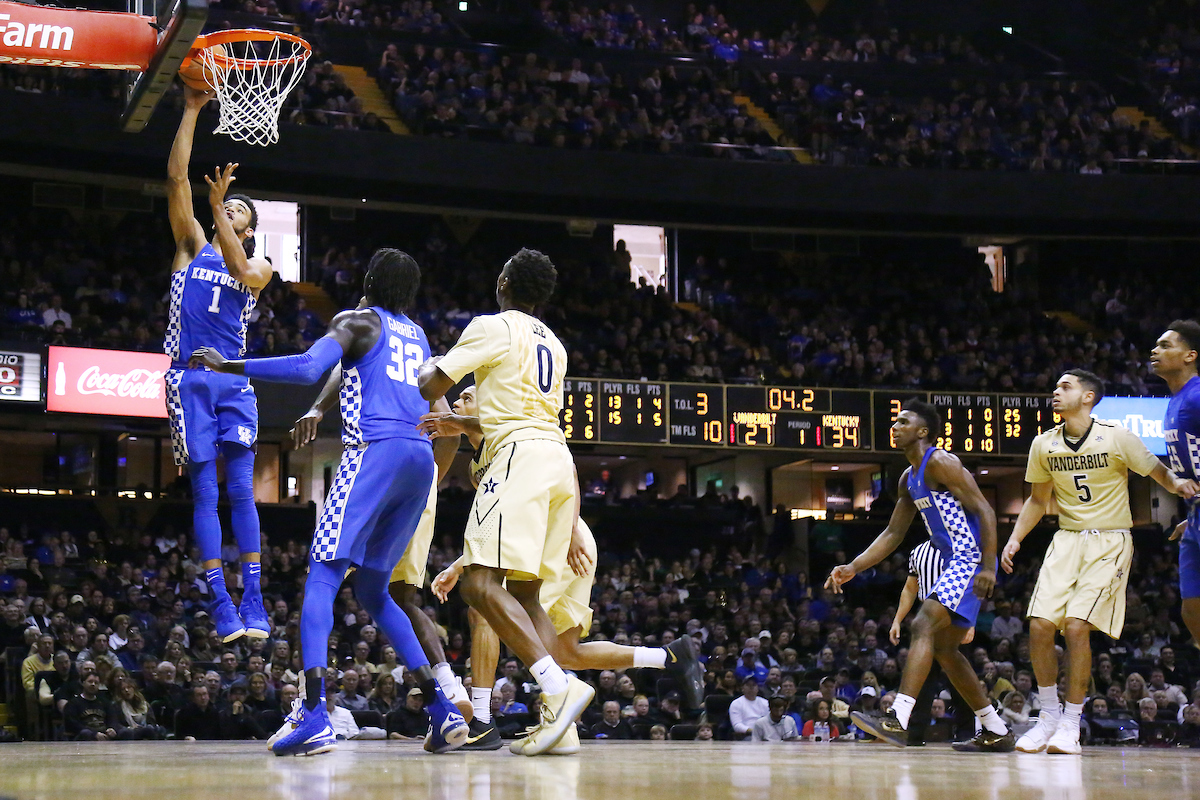 Sacha Killeya-Jones.

The University of Kentucky men's basketball team beat Vanderbilt 74-67 at Memorial Gymnasium in Nashville, TN., on Saturday, January 13, 2018.

Photo by Chet White | UK Athletics