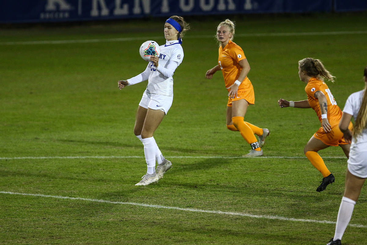 Emily Hahnel.

Kentucky ties Tennessee 1-1.

Photo by Sarah Caputi ¦UK Athletics