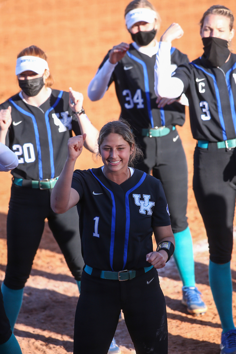 Miranda Stoddard.

Kentucky wins both matches against Dayton.

Photo by Grace Bradley | UK Athletics