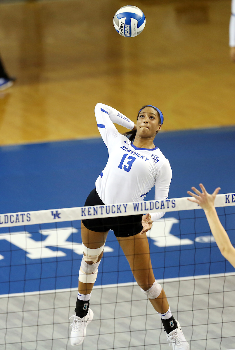 Leah Edmond

UK volleyball beats Purdue in the second round of the NCAA Tournament.  

Photo by Britney Howard  | UK Athletics