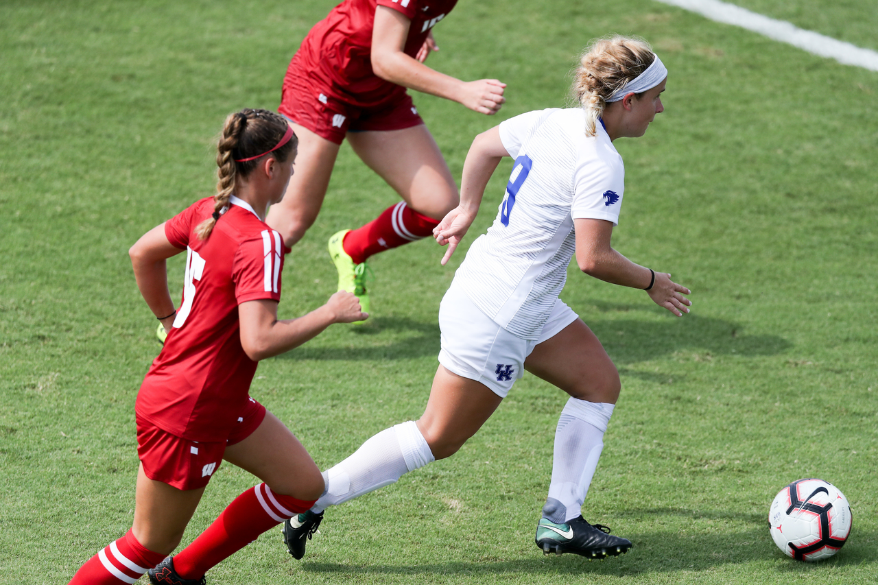 MARISSA BOSCO.

The University of Kentucky women's soccer team falls to Wisconsin 3-1 Sunday, August 26, at the Bell Soccer Complex in Lexington, Ky.

Photo by Elliott Hess | UK Athletics
