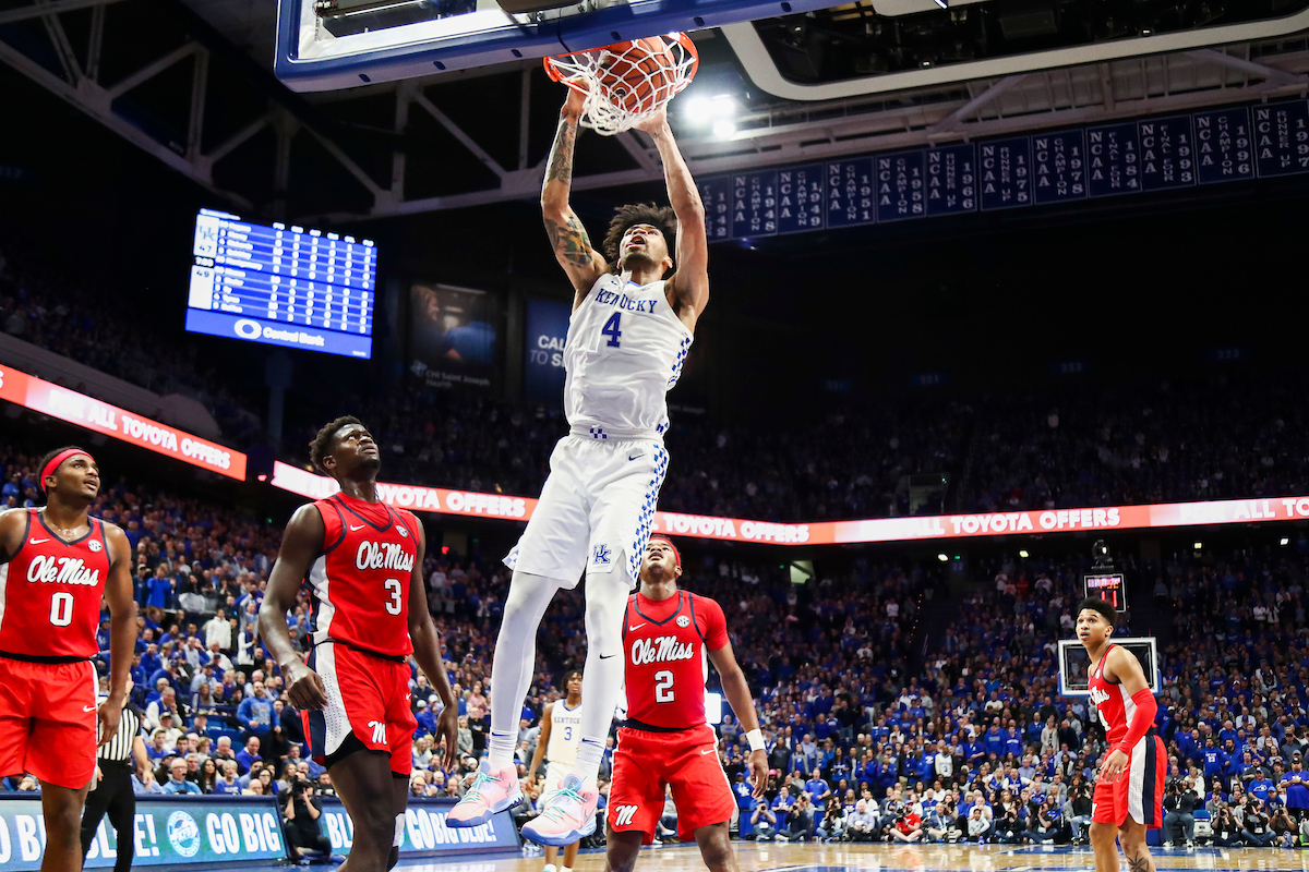 Nick Richards.

UK beat Ole Miss 67-62.

Photo by Chet White | UK Athletics