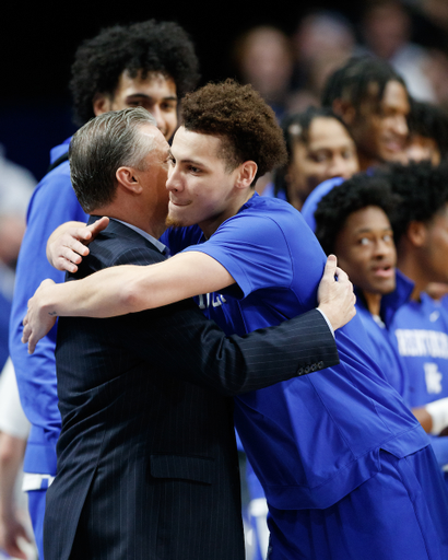 Kellan Grady. Coach John Calipari.

Kentucky beat Ole Miss, 83-72.

Photo by Elliott Hess | UK Athletics