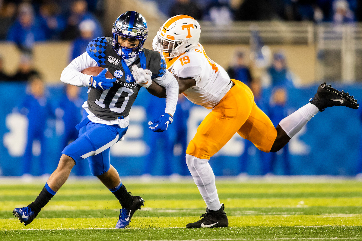 AJ Rose.

Kentucky falls to Tennessee 17-13.

Photo by Chet White | UK Athletics
