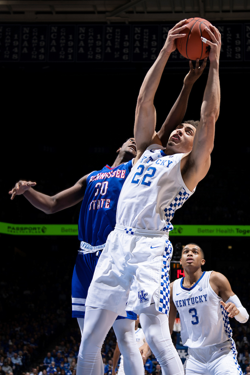 Reid Travis.

Kentucky beat Tennessee State 77-62.

Photo by Chet White | UK Athletics