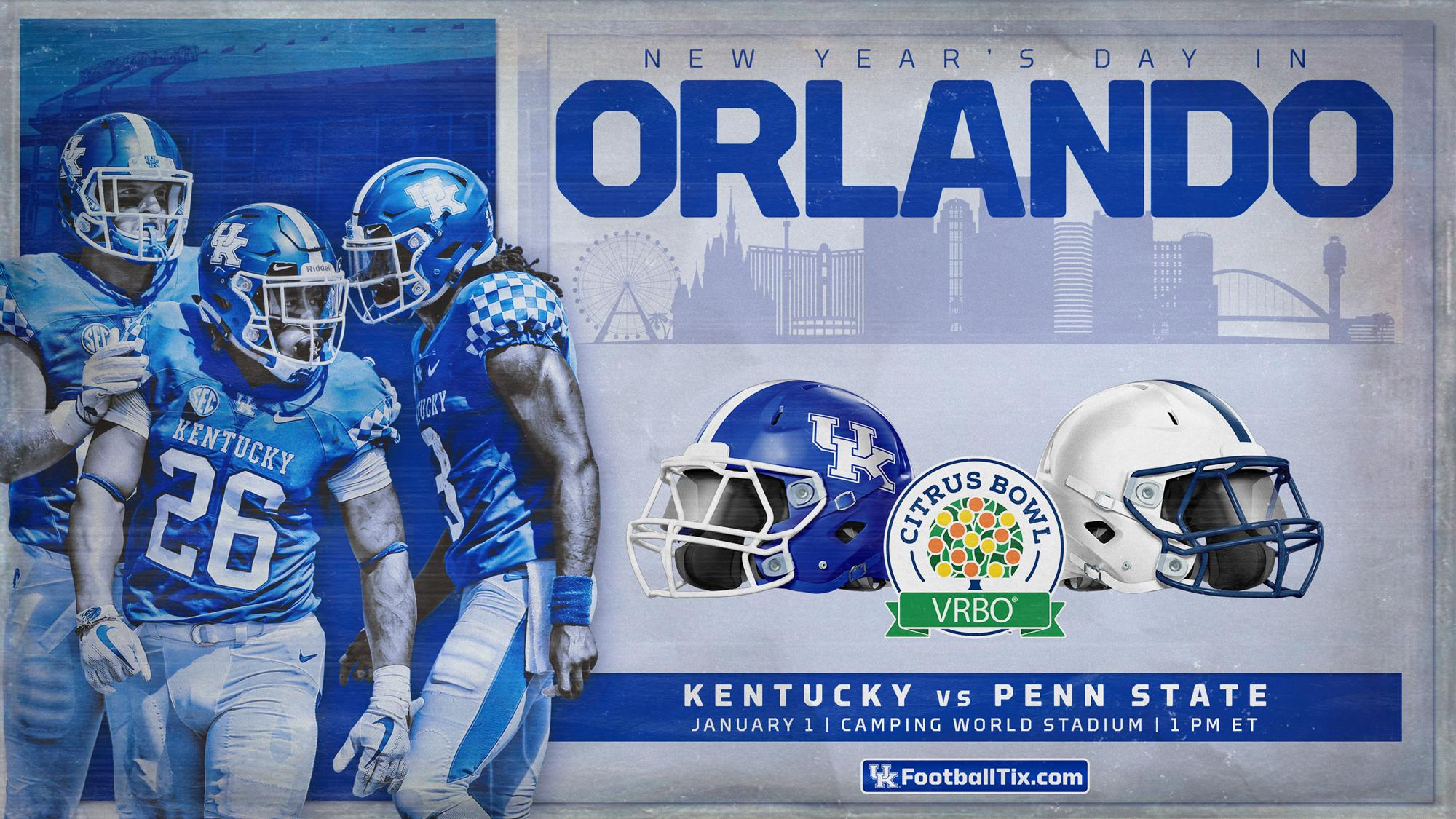Kentucky Set for VRBO Citrus Bowl Date with Penn State