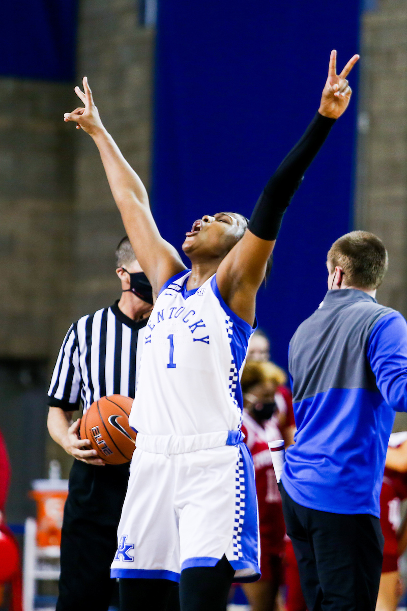 Robyn Benton.

Kentucky beats Indiana 72-68.

Photo by Hannah Phillips | UK Athletics
