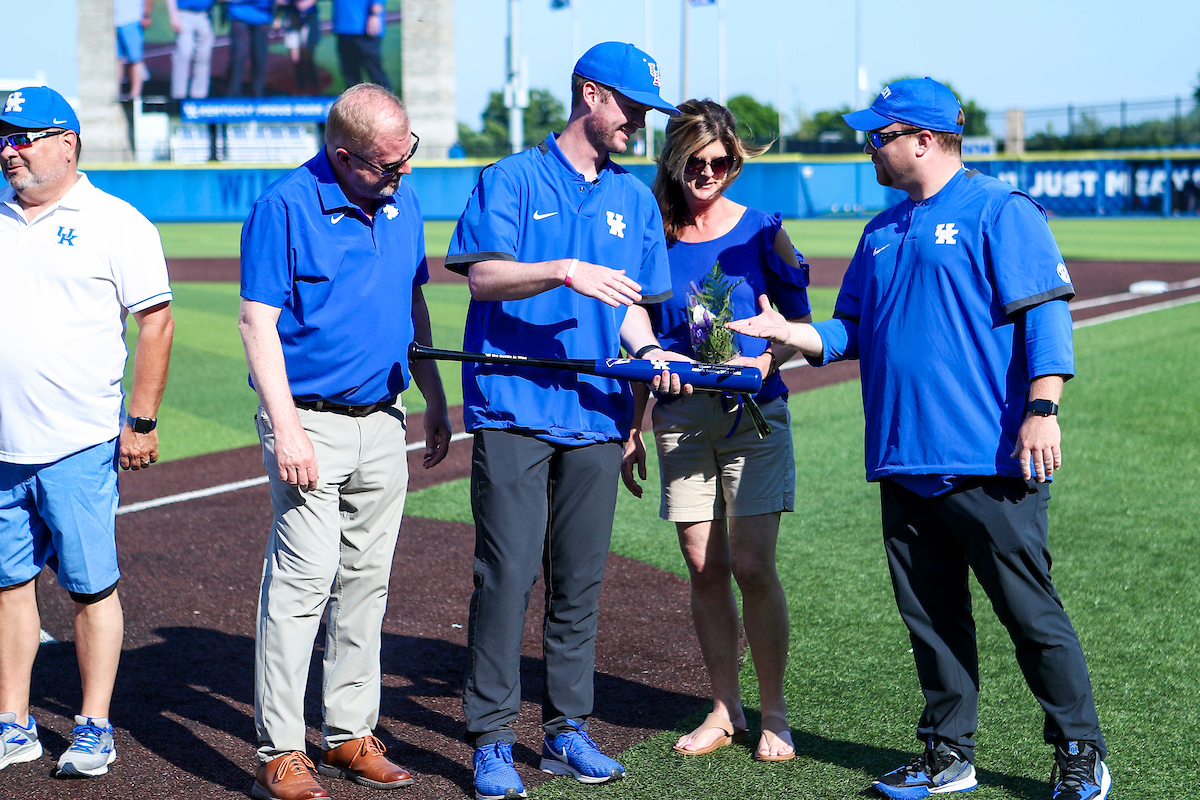 Chase Pomerleau. Josh Walker.

2022 Kentucky Baseball Senior Day.

Photo by Sarah Caputi | UK Athletics