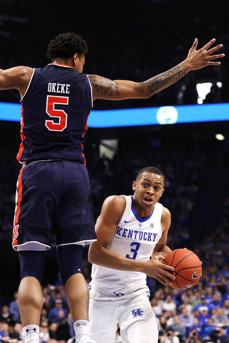 Keldon Johnson.

Kentucky beats Auburn, 80 - 53.

Photo by Quinn Foster | UK Athletics