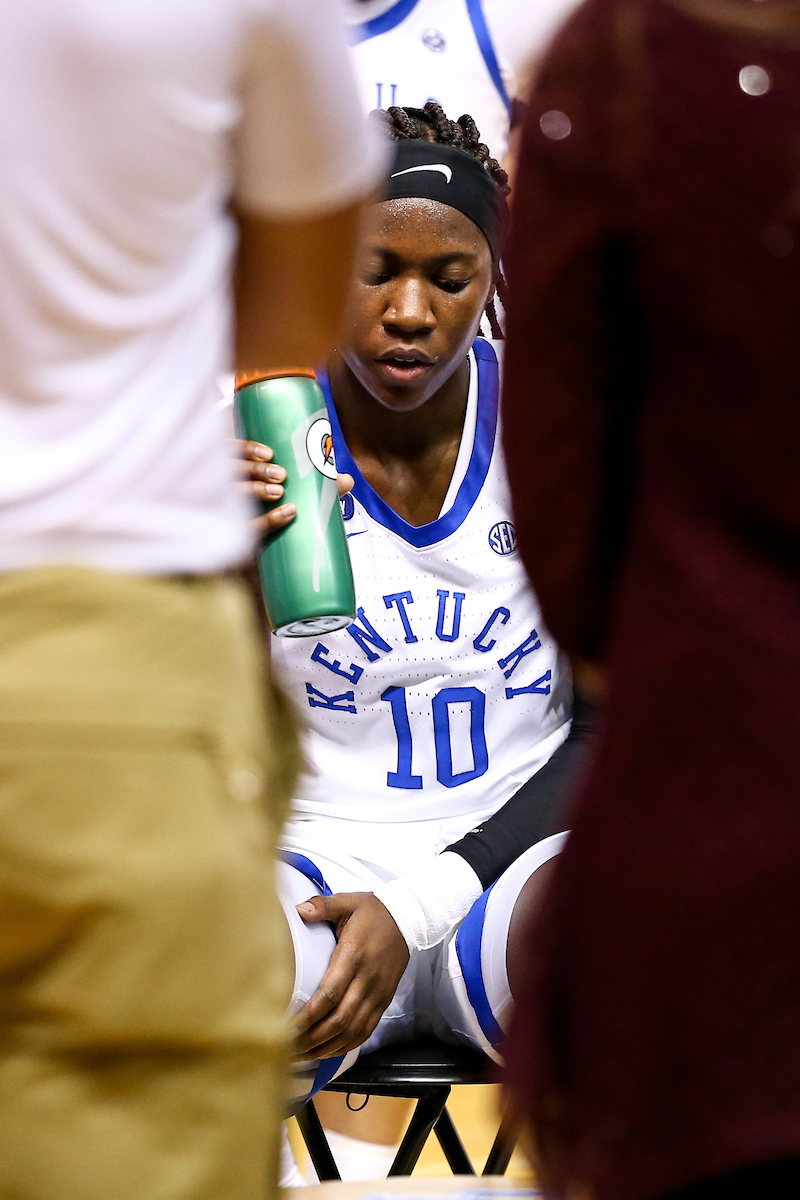 Rhyne Howard. Bench.  

Kentucky beats Marshall 79-45.

Photo by Eddie Justice | UK Athletics