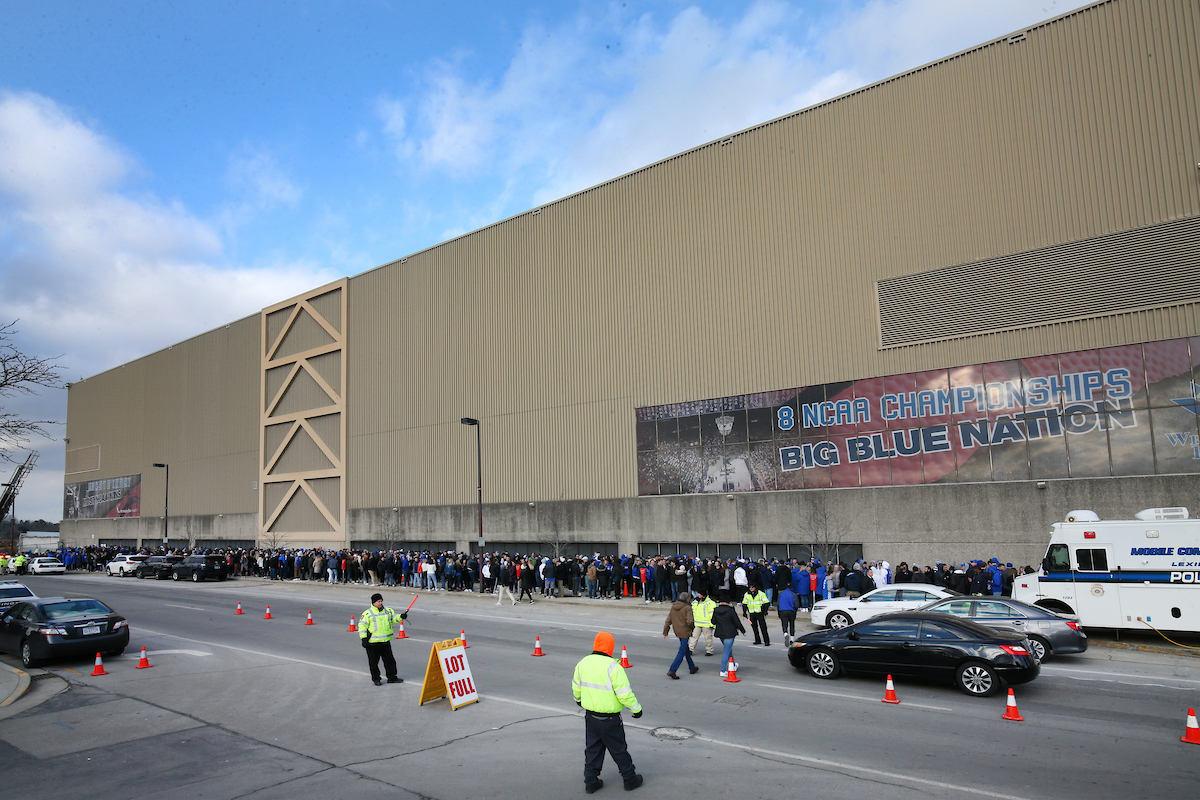Rupp Arena. 

The UK men's basketball team beat Kansas 71-63 at Rupp Arena on Saturday, January 26, 2019.


Photo By Barry Westerman | UK Athletics