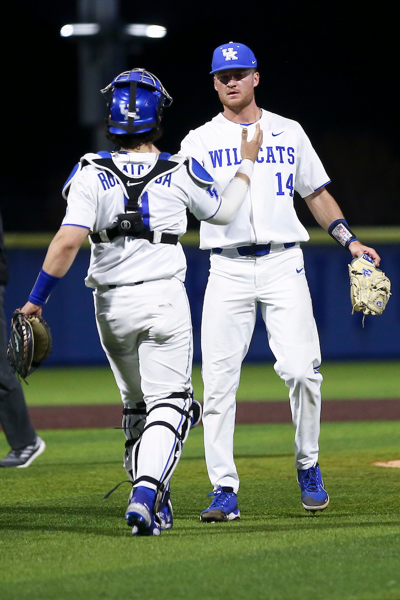 Alonzo Rubalcaba, Tyler Guilfoil.

Kentucky beats Morehead 7-5.

Photo by Grace Bradley | UK Athletics