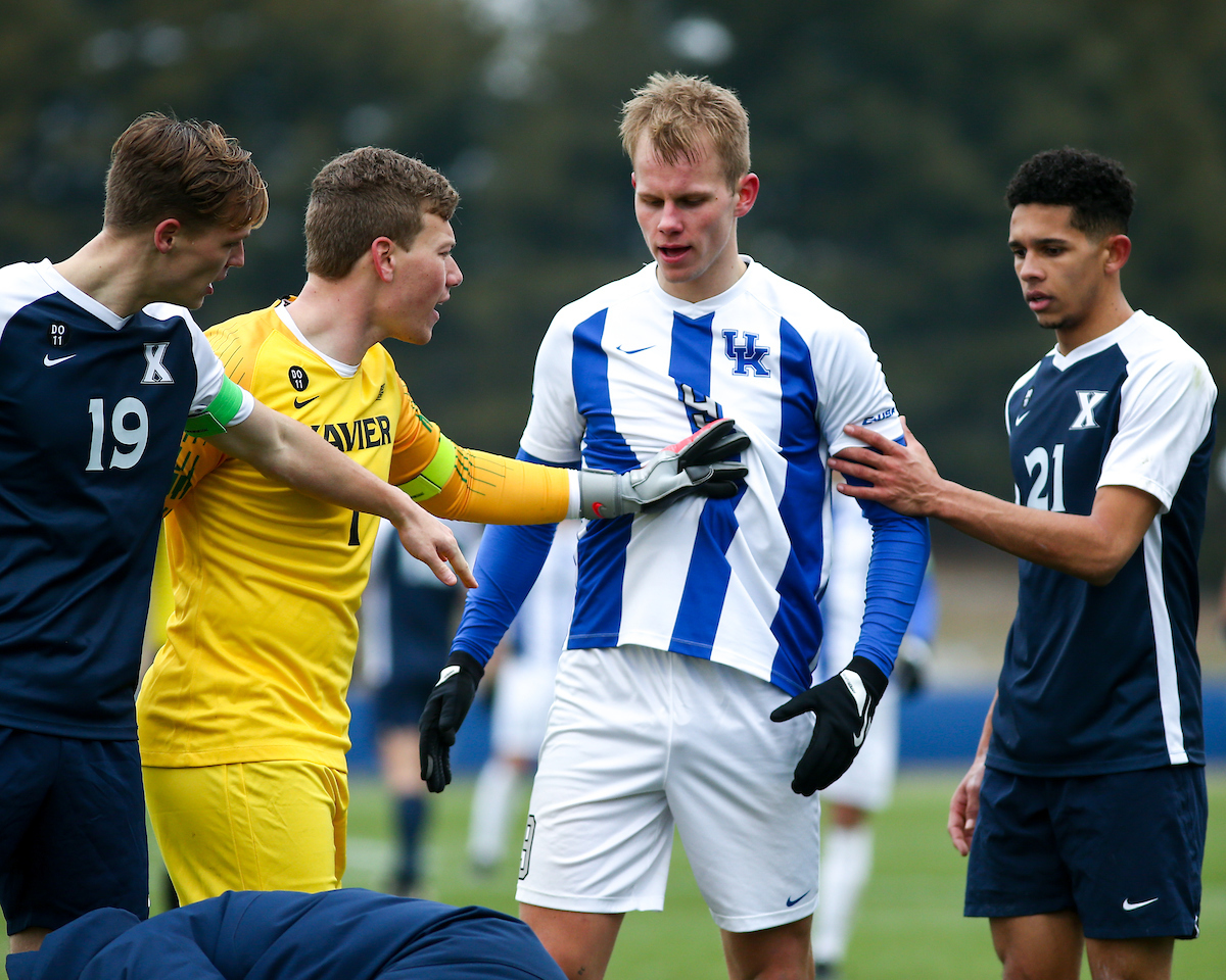 Eythor Bjorgolfsson. 

Kentucky beats Xavier 2-1.

Photo by Eddie Justice | UK Athletics