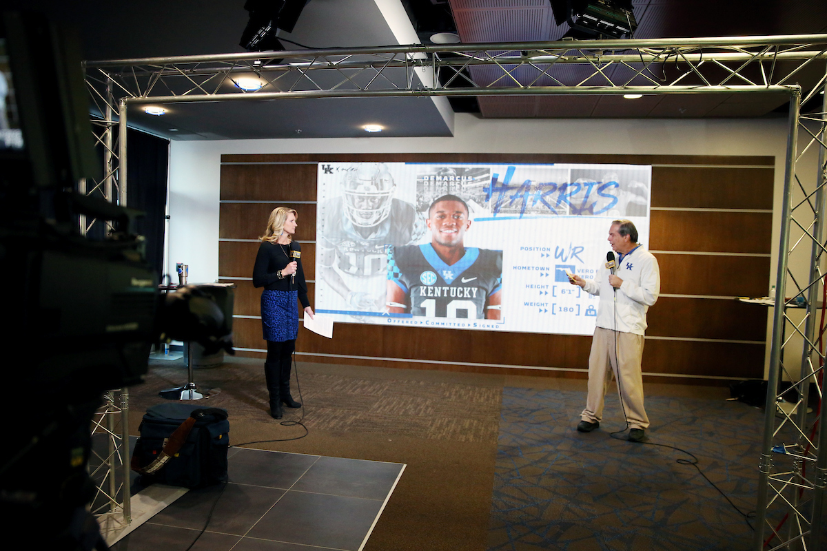 Football National Signing Day. 

Photo by Britney Howard  | UK Athletics