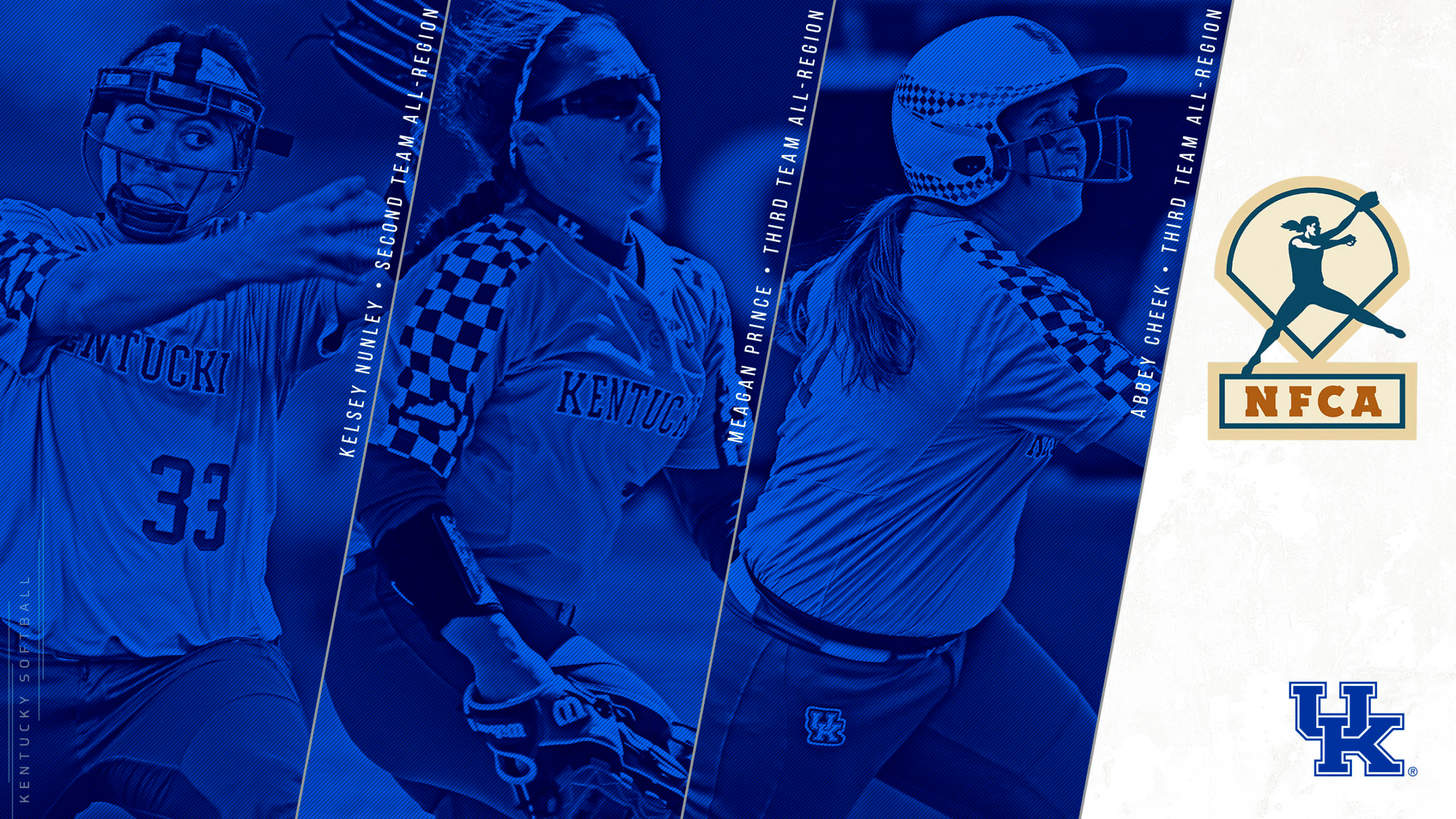 Kelsey Nunley, Meagan Prince, Abbey Cheek Named NFCA All-Region