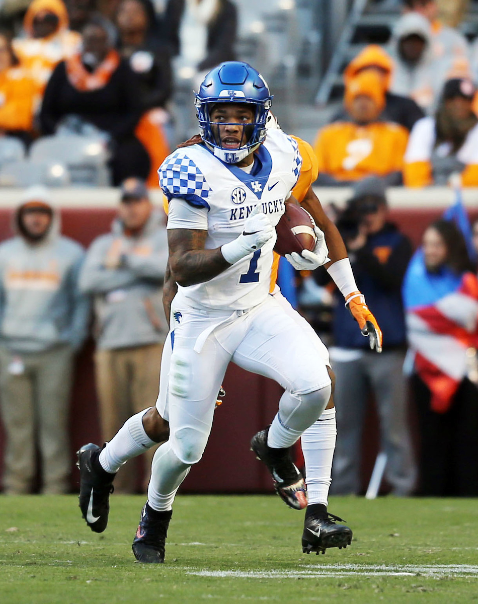 Lynn Bowden

Football falls to Tennessee 24-7.

Photo by Britney Howard  | UK Athletics