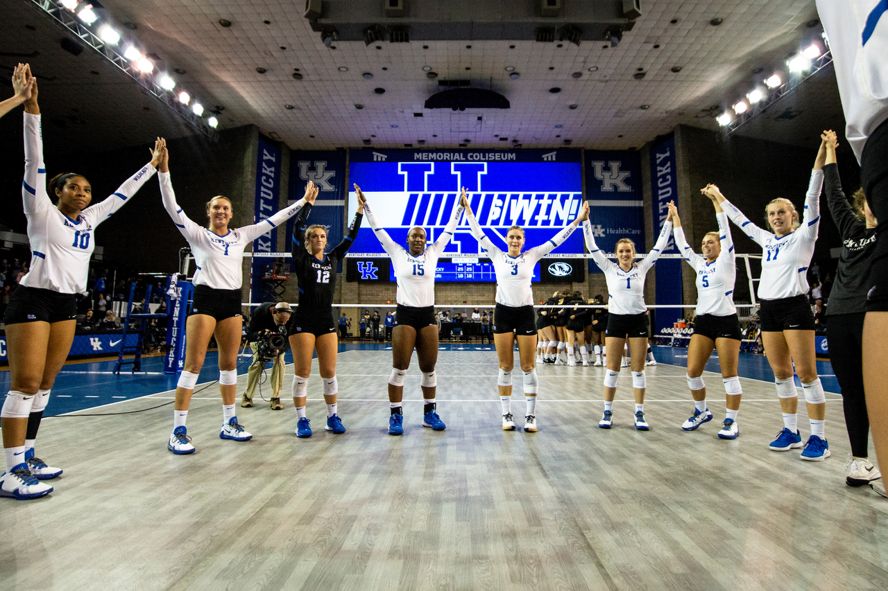 Team. 

Kentucky beats Mizzou 3-0. 

Photo by Eddie Justice | UK Athletics