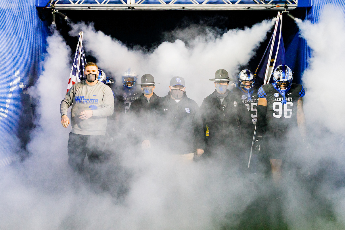 COACH STOOPS.

Kentucky beats South Carolina, 41-18.

Photo by Elliott Hess | UK Athletics